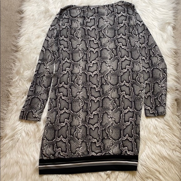 Michael Kors Snake Skin Print Dress w/Bottom Band - Picture 7 of 7